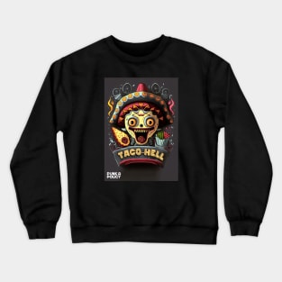 Funny taco calavera style Crewneck Sweatshirt